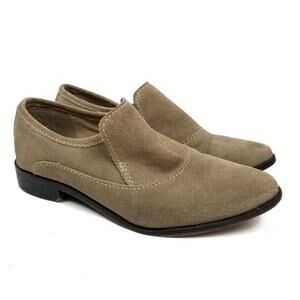 Free People Brady Tan Suede Slip On Loafers Size 36 / 6